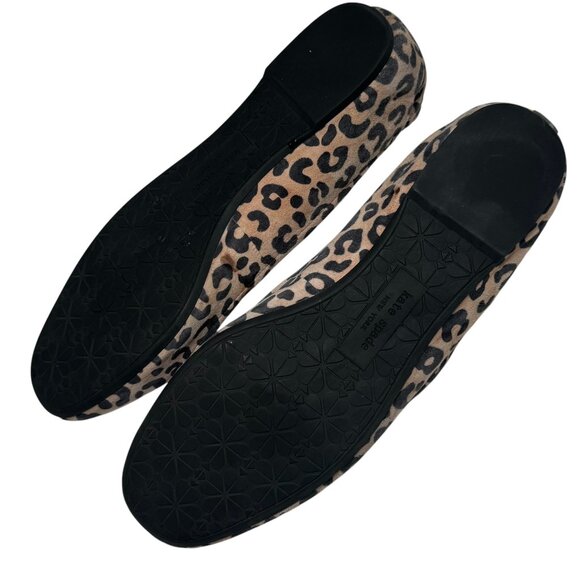 Kate Spade Keaton Ballet Flats Animal Print Leather Suede Leopard  8B - Picture 6 of 7